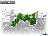 2017年04月19日の鳥取県の実況天気