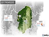 2017年04月20日の栃木県の実況天気