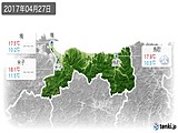2017年04月27日の鳥取県の実況天気