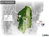 2017年04月29日の栃木県の実況天気