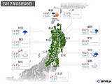 2017年05月06日の東北地方の実況天気