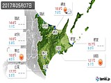 2017年05月07日の道東の実況天気