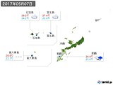 実況天気(2017年05月07日)