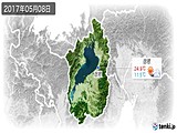 2017年05月08日の滋賀県の実況天気