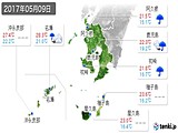 2017年05月09日の鹿児島県の実況天気