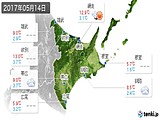 2017年05月14日の道東の実況天気