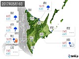 2017年05月16日の道東の実況天気