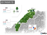 2017年05月17日の島根県の実況天気