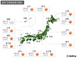 実況天気(2017年05月19日)