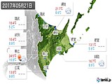 2017年05月21日の道東の実況天気