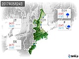 2017年05月24日の三重県の実況天気