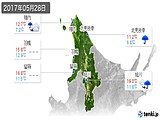 2017年05月28日の道北の実況天気