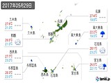 実況天気(2017年05月29日)