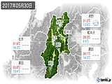 2017年05月30日の長野県の実況天気