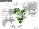 2017年06月10日の近畿地方の実況天気