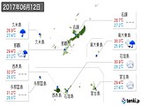 実況天気(2017年06月12日)