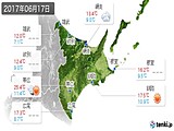 2017年06月17日の道東の実況天気