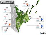 2017年06月18日の道東の実況天気