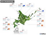 実況天気(2017年06月23日)