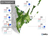 実況天気(2017年06月24日)