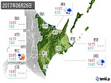 2017年06月26日の道東の実況天気