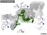 実況天気(2017年06月28日)