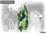 2017年07月14日の滋賀県の実況天気