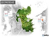 2017年07月14日の大分県の実況天気