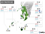 2017年07月19日の鹿児島県の実況天気