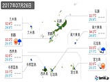 2017年07月26日の沖縄県の実況天気