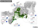 実況天気(2017年07月30日)