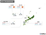 実況天気(2017年08月04日)