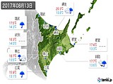 実況天気(2017年08月13日)