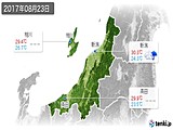 2017年08月23日の新潟県の実況天気
