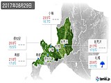 2017年08月29日の道央の実況天気