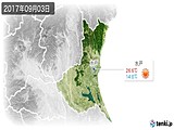 2017年09月03日の茨城県の実況天気