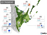 2017年09月08日の道東の実況天気