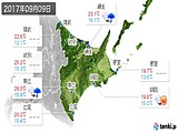 実況天気(2017年09月09日)