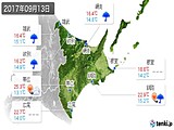 実況天気(2017年09月13日)