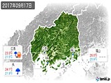 2017年09月17日の広島県の実況天気