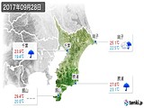 2017年09月28日の千葉県の実況天気