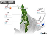 実況天気(2017年10月11日)