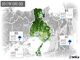 実況天気(2017年10月13日)