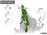 実況天気(2017年10月27日)