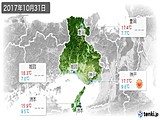 2017年10月31日の兵庫県の実況天気