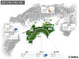 実況天気(2017年11月17日)