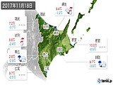 2017年11月18日の道東の実況天気