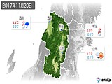 2017年11月20日の山形県の実況天気