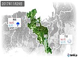 実況天気(2017年11月29日)