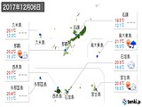 2017年12月06日の沖縄県の実況天気